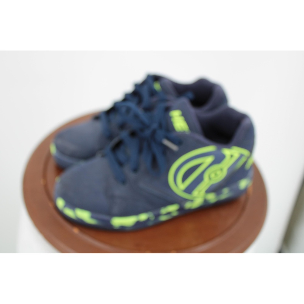 Heelys Propel 2.0‎ Shoes Boys Size 6 Blue Neon Green Colorblock Sneaker Wheels